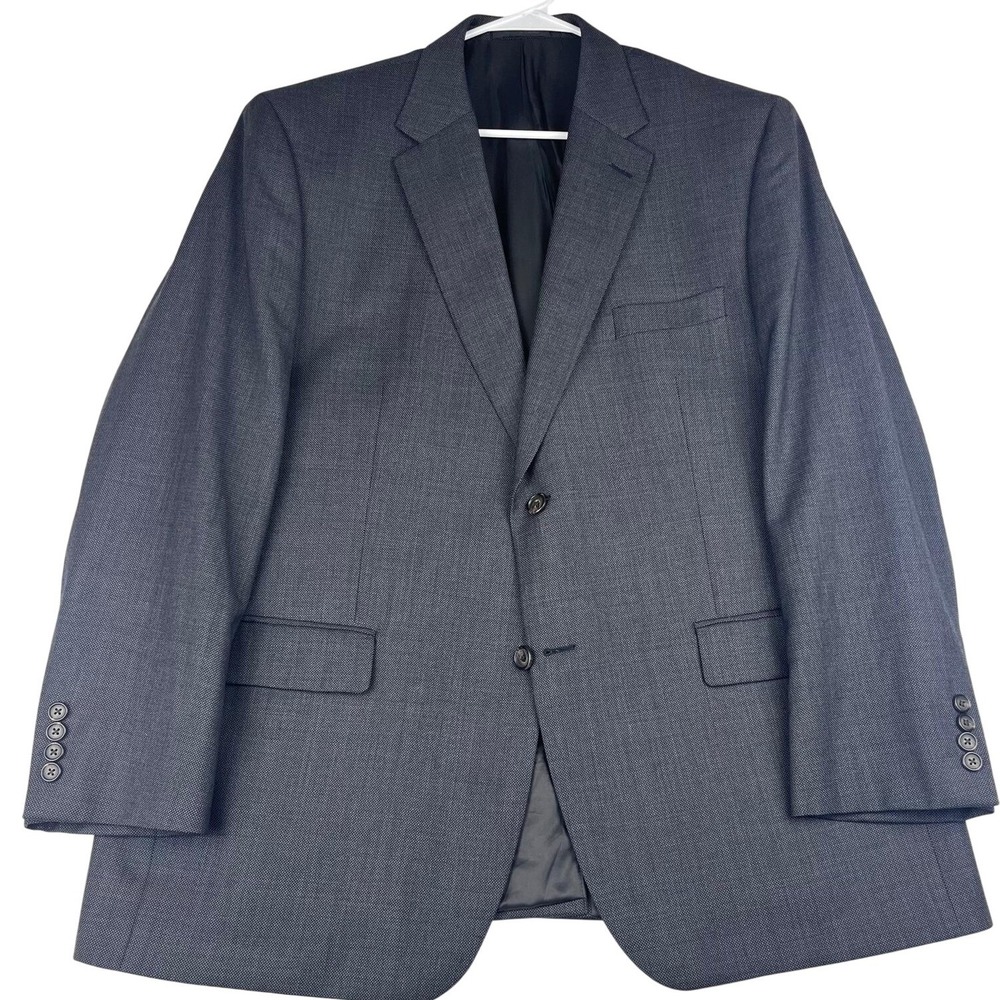 Lauren Ralph Lauren Blazer Men 44R Gray Wool 2-Button Single Vent Sport Coat